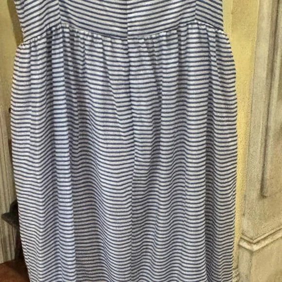 Blue and White Striped Maxi Dress Size 10 NWT Gianni Bini - Picture 5 of 15